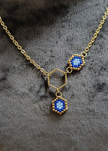 Miyuki Altıgen Y Kolye - Görsel 3