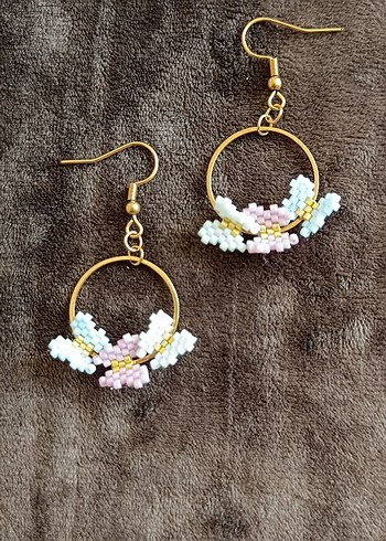 Miyuki Halka Sallantılı Tasarım Küpe - Görsel 3