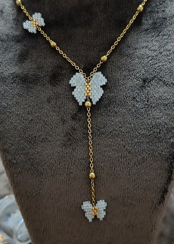 Miyuki Kelebek Y Tasarım Kolye - Görsel 3