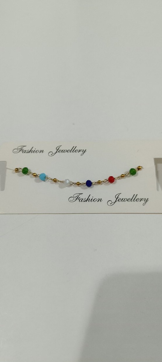 Renkli Boncuklu Bohem Çelik Bileklik - Görsel 2