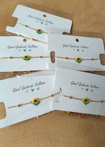 Renkli Boncuklu Çiçek Desenli Kadın Bileklik - Görsel 2