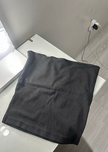 Straplez Füme Crop - Görsel 2