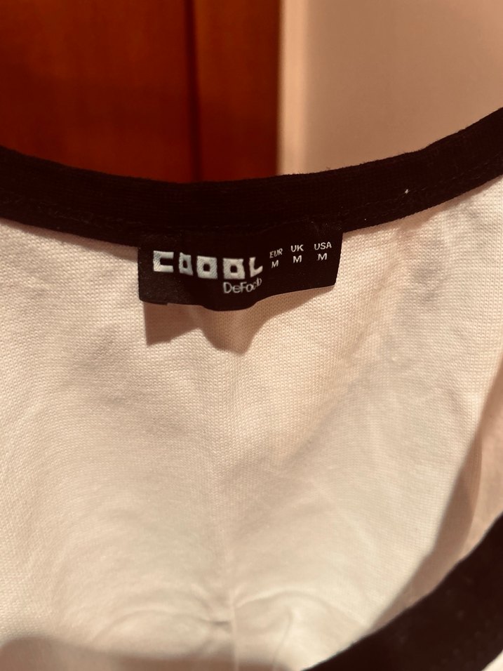 Beyaz Michigan Baskılı Crop - Görsel 3