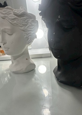 Siyah ve Gri Dekoratif Heykeller - Görsel 4