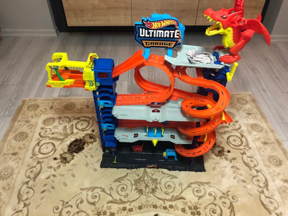 Renkli Ejderhalı Oyuncak Yarış Parkuru - Görsel 4