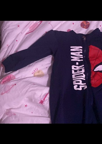 Spiderman Baskılı Koyu Mavi Erkek Çocuk Pijama - Görsel 2