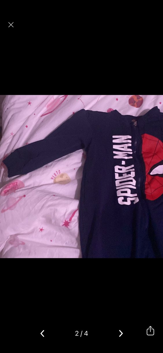 Spiderman Baskılı Koyu Mavi Erkek Çocuk Pijama - Görsel 2
