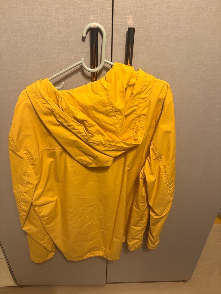 Sarı Midi Fermuarlı Erkek Yağmurluk - Görsel 2