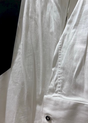 Beyaz Klasik  Erkek Gömlek - Görsel 3