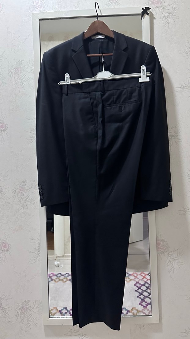 DsDamat Erkek Siyah Düğmeli Normal Kesim Takım Elbise - Görsel 4