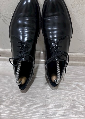 Divares Erkek Siyah Deri Klasik  Ayakkabı - Görsel 4