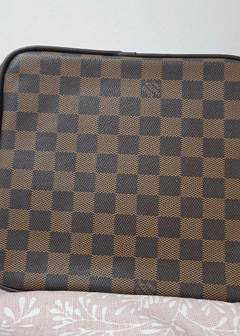 Kahverengi Kareli Deri Kadın Çantası - Görsel 4