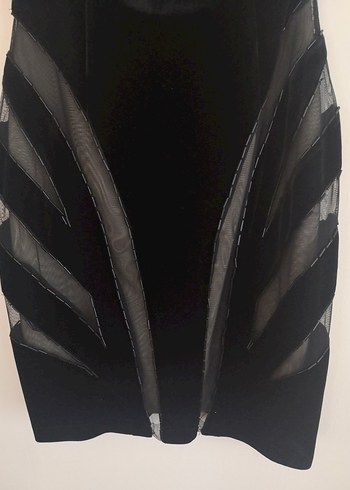 Kadife straplez - Görsel 4