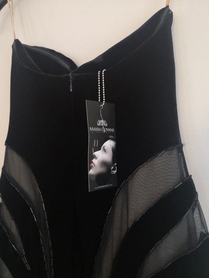 Kadife straplez - Görsel 3