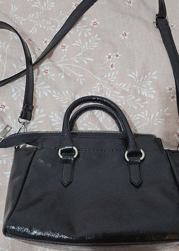 Klasik Siyah  Deri Kadın Çanta - Görsel 3