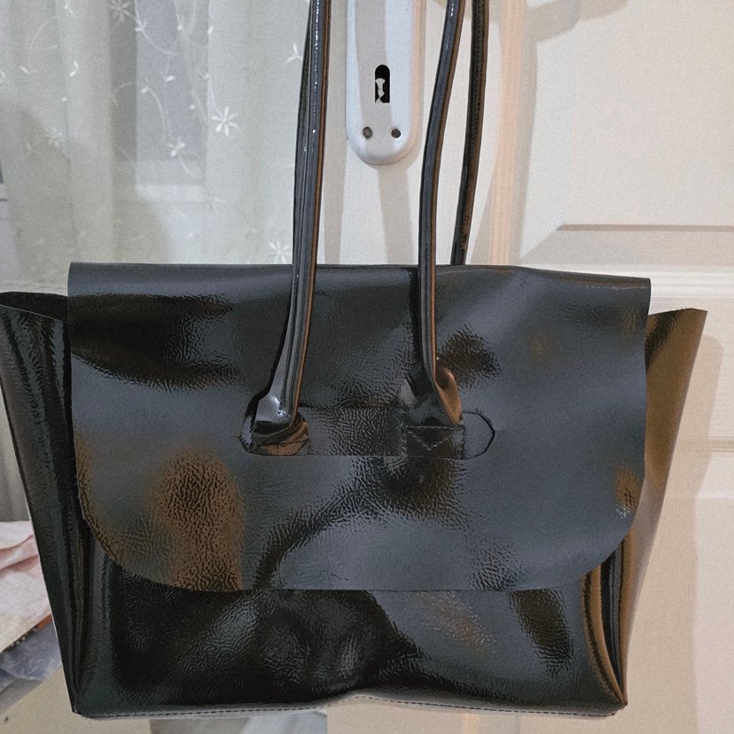 Siyah rugan Minimalist Kadın Çanta - Görsel 3