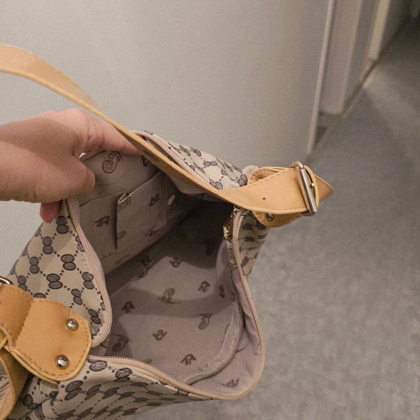 Renkli Çizgili Bohem Kadın Omuz Çantası - Görsel 3