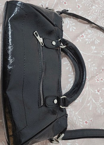 Siyah Deri Kadın Çanta - Görsel 2