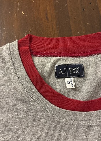 ARMANI JEANS Gri Uzun Kollu Pamuklu Erkek Sweatshirt - Görsel 3