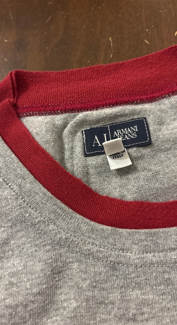 ARMANI JEANS Gri Uzun Kollu Pamuklu Erkek Sweatshirt - Görsel 5