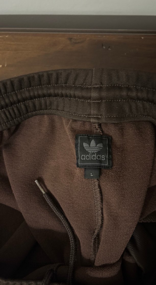 ADIDAS Unisex Kahverengi Yeşil Çizgili Eşofman Alt - Görsel 4