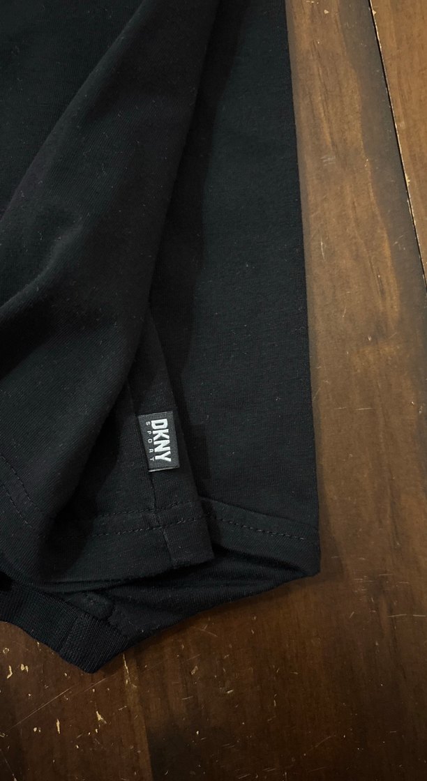 DKNY Siyah Erkek Bisiklet Yaka T-Shirt - Görsel 3