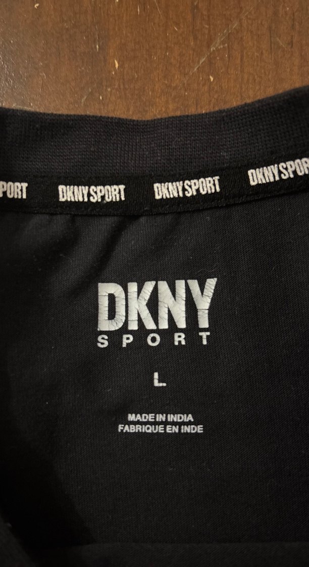 DKNY Siyah Erkek Bisiklet Yaka T-Shirt - Görsel 4