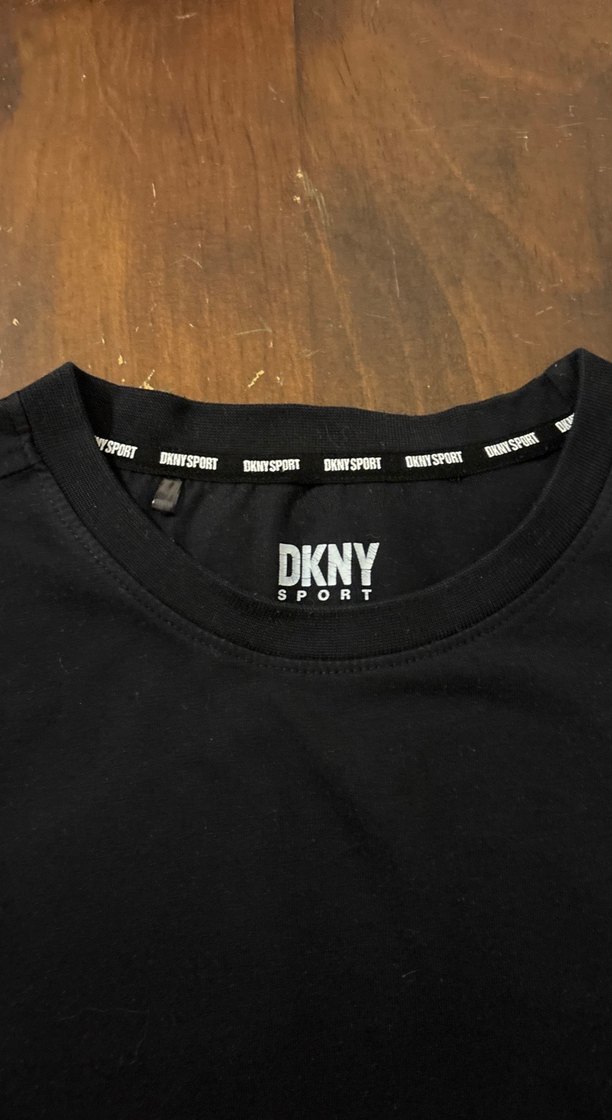 DKNY Siyah Erkek Bisiklet Yaka T-Shirt - Görsel 2