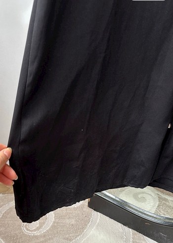 Siyah Fermuarlı Uzun Kadın ferace - Görsel 5
