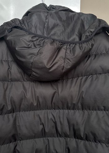 Erkek Siyah Midi Kaban, Fermuarlı, Rahat Kesim - Görsel 6