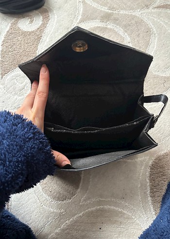 Siyah Deri Kemerli Kadın Çanta - Görsel 3