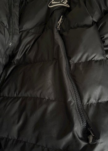 Siyah Fermuarlı Midi erkek Kışlık Mont - Görsel 7