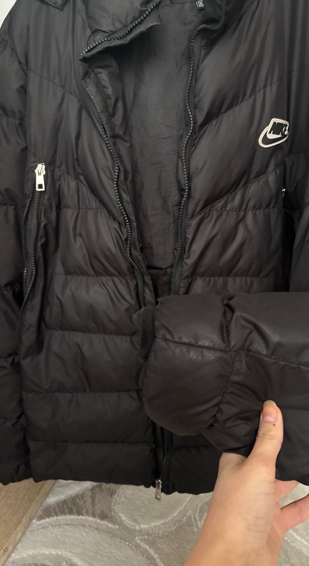 Siyah Fermuarlı Midi erkek Kışlık Mont - Görsel 4