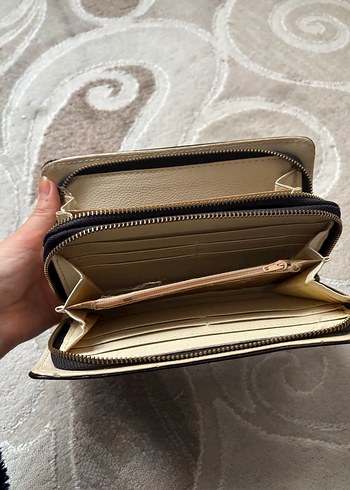 Siyah Deri Kadın Fermuarlı Clutch Cüzdan - Görsel 5