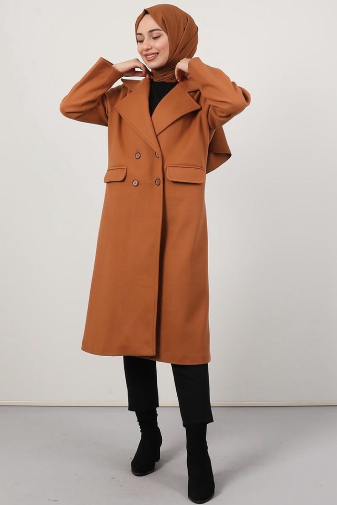 Kadın Taba Midi Kaban - Görsel 2