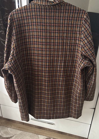 Düğmeli Midi Kadın Blazer Ceket - Görsel 4