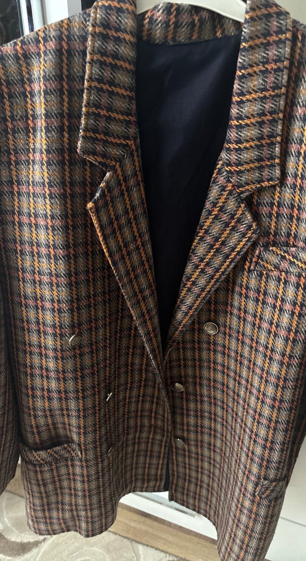 Düğmeli Midi Kadın Blazer Ceket - Görsel 2