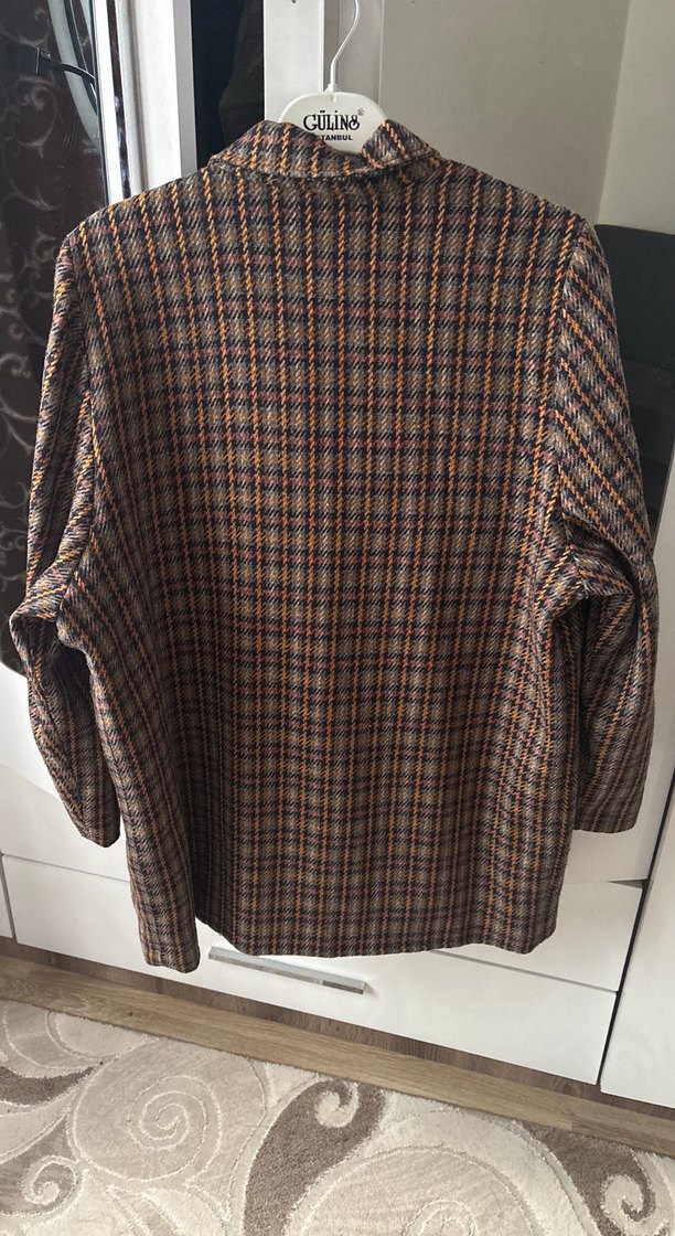 Düğmeli Midi Kadın Blazer Ceket - Görsel 4