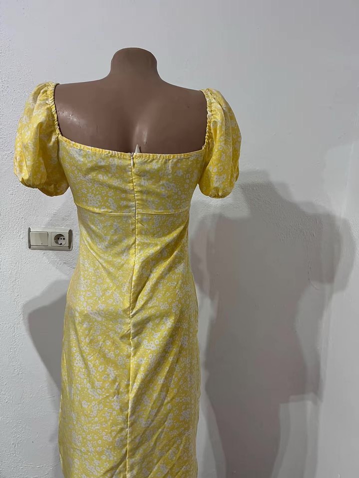 Sarı Bohem Uzun Elbise - Görsel 4