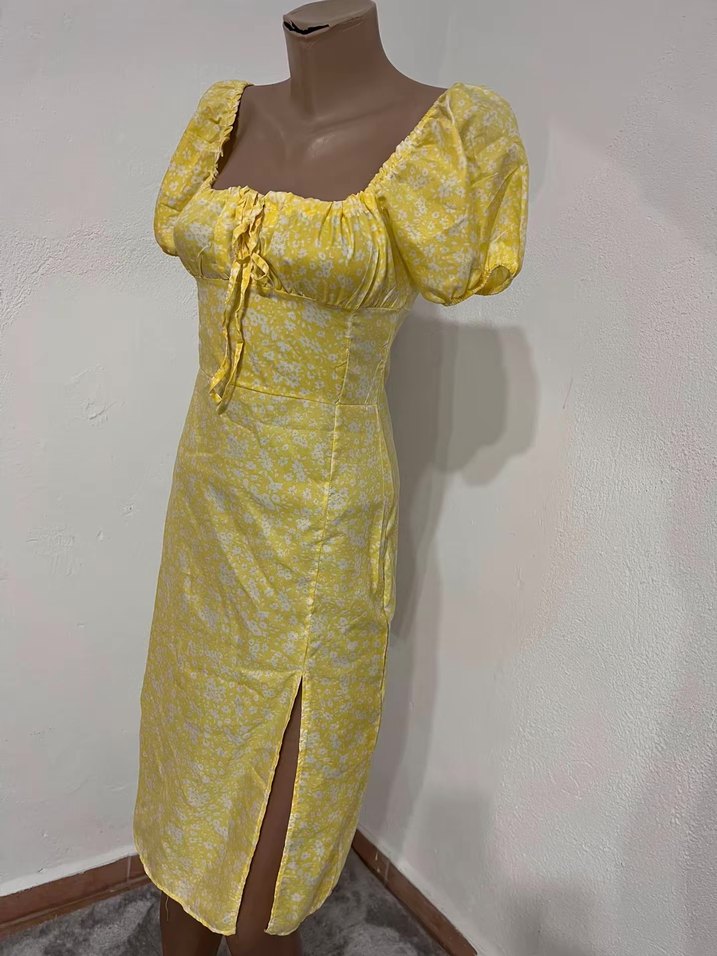 Sarı Bohem Uzun Elbise - Görsel 2