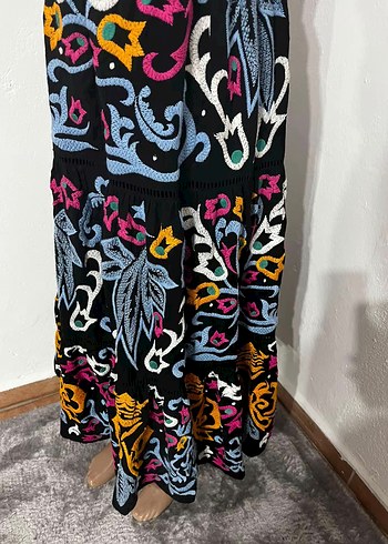 Uzun Bohem Elbise - Görsel 6