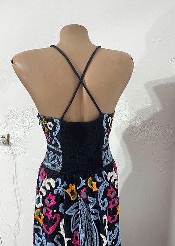 Uzun Bohem Elbise - Görsel 5