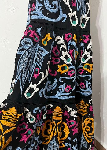 Uzun Bohem Elbise - Görsel 4