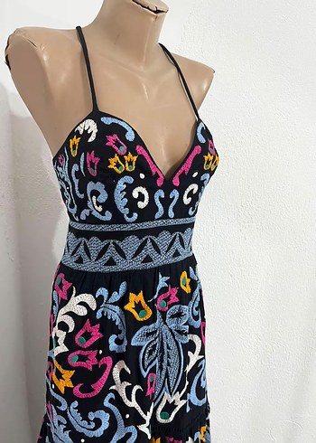 Uzun Bohem Elbise - Görsel 2