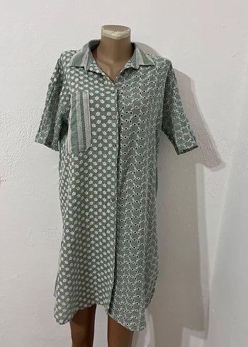 Bohem Uzun Düğmeli Kadın Tunik - Görsel 7