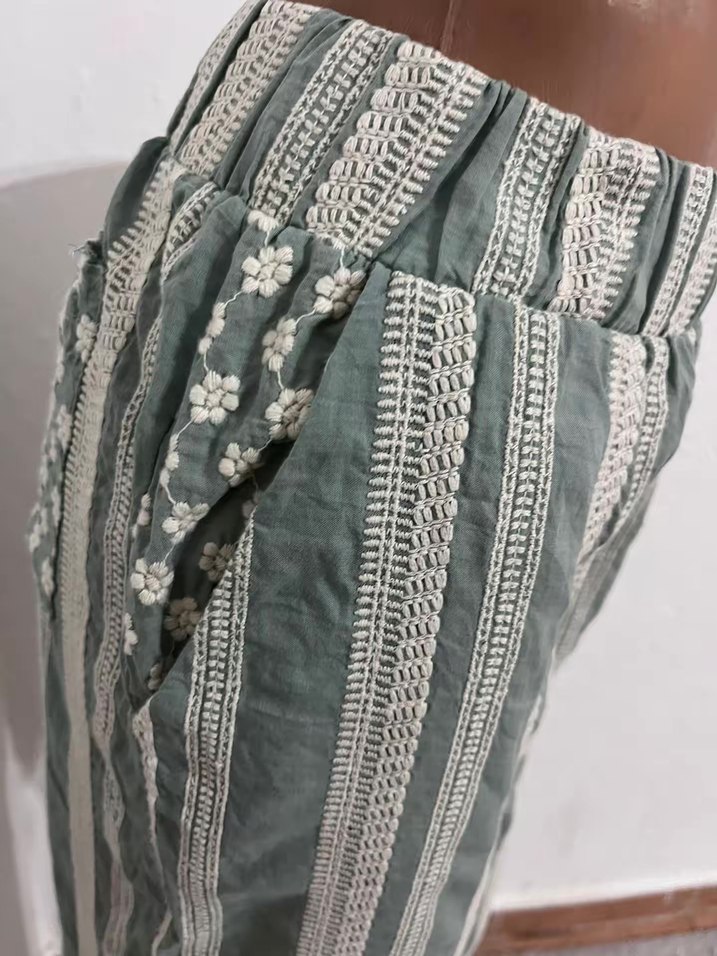 Bohem Uzun Düğmeli Kadın Tunik - Görsel 4