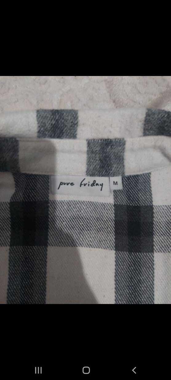 Gri Ekoseli Uzun Kollu Pamuklu Gömlek - Görsel 2