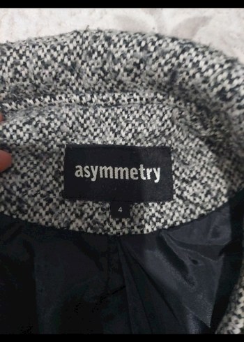 Gri Uzun Düğmeli Kadın Yün Kaban - Görsel 3