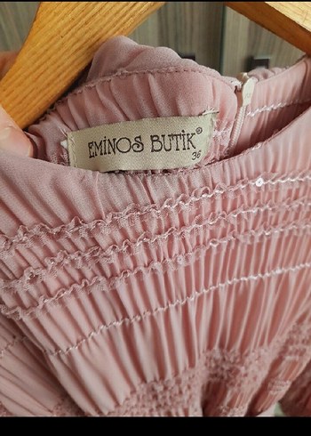 Pembe tesettür Elbise eminoş butik - Görsel 5