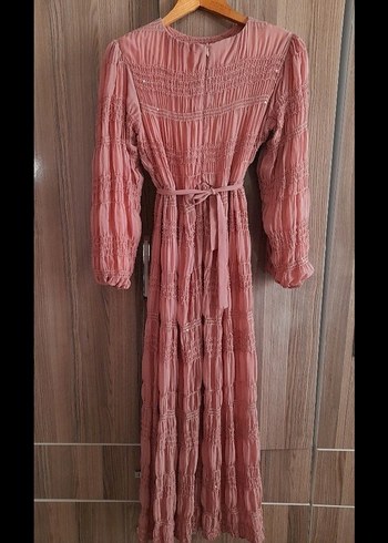 Pembe tesettür Elbise eminoş butik - Görsel 2